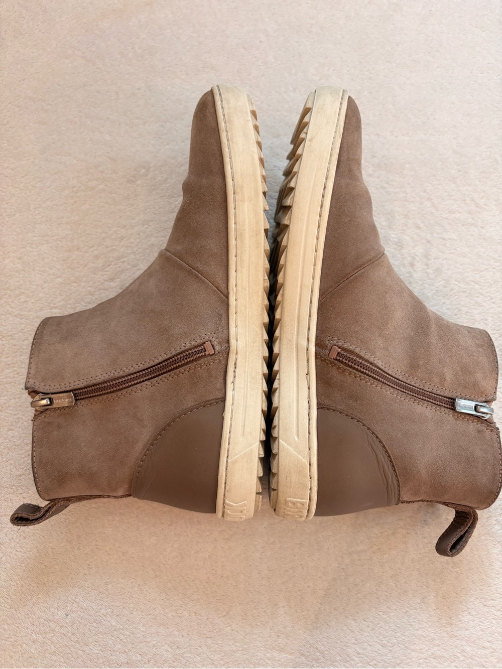 Birkenstock Women's Myra Suede Zip Ankle Booties in Tan Sz 39 - Picture 5 of 14